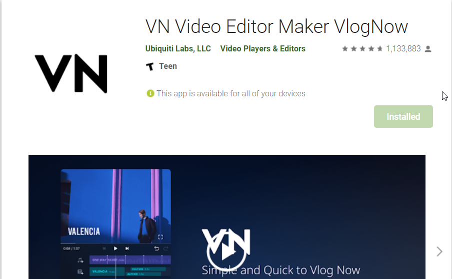 VN Editor video editor for android