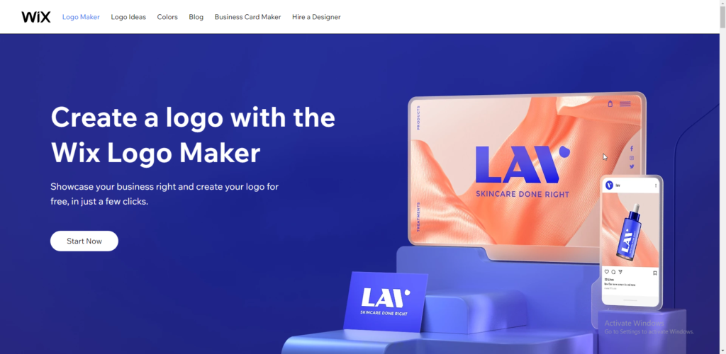 Wix online logo maker