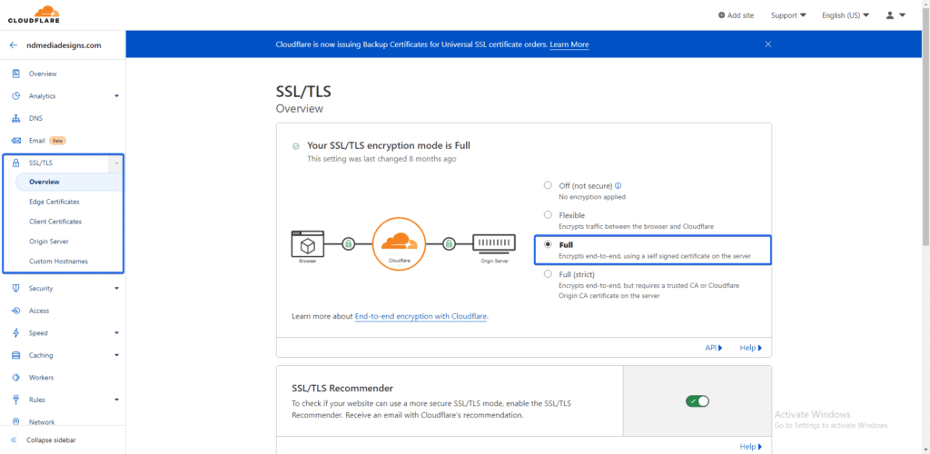 cloudflare ssl