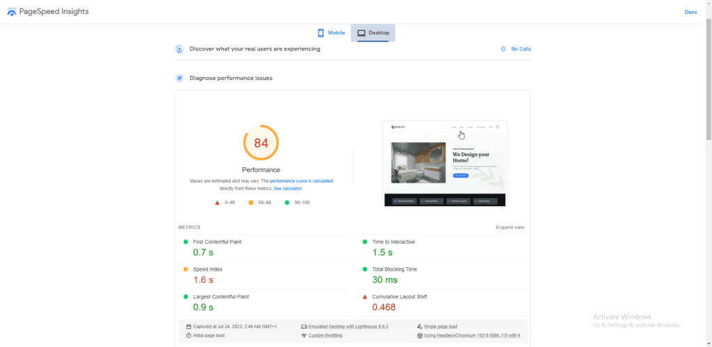 page speed insight technical seo