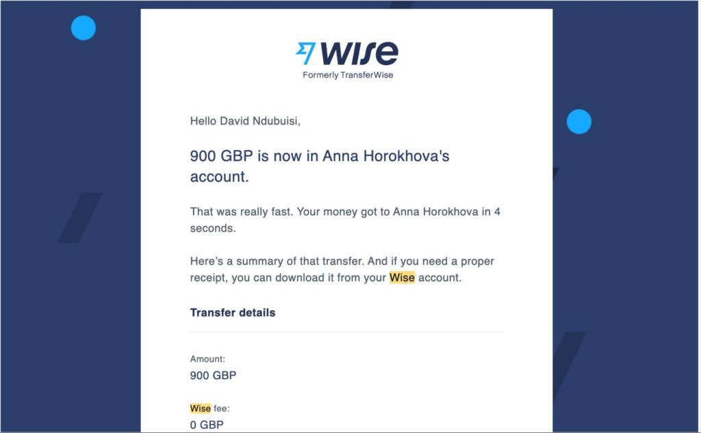 wise formally transferwise